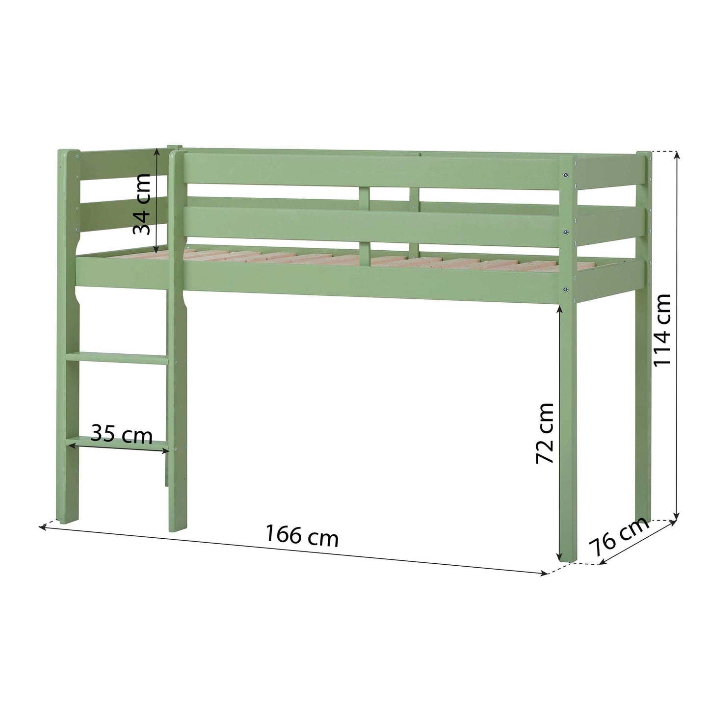 Hoppekids ECO Comfort Mid-High Children's Bed