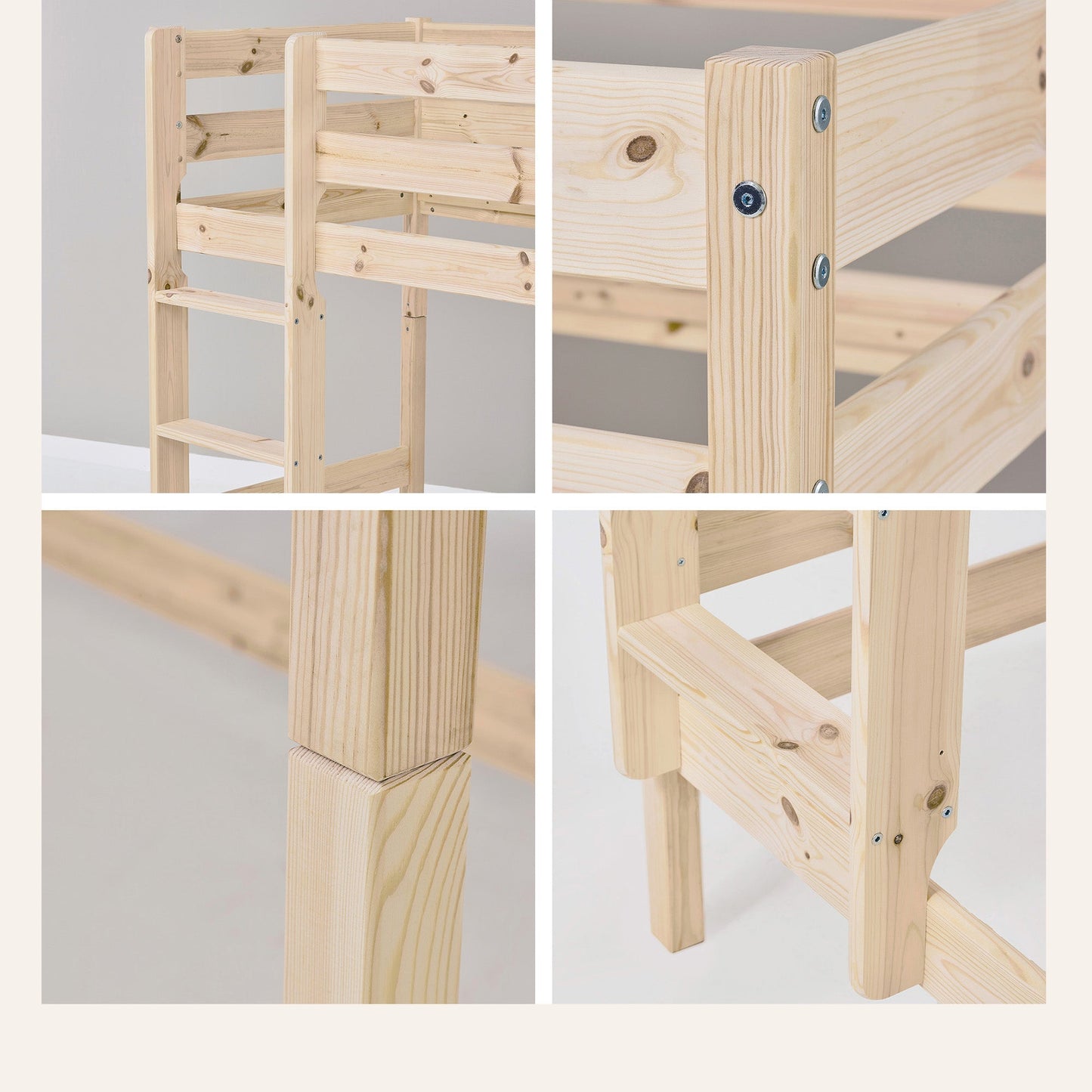 Hoppekids ECO Comfort Køjeseng med 2 Madrasser 70x160 / 90x200