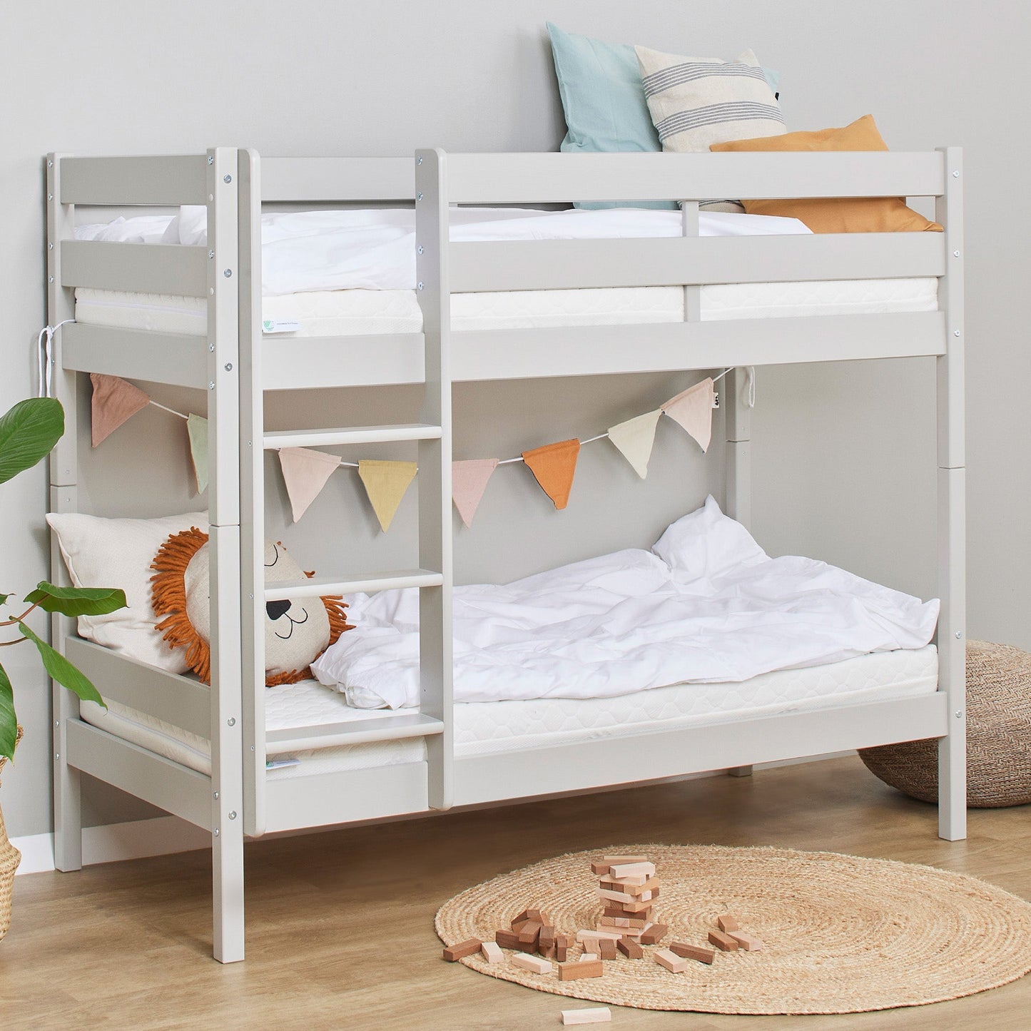 Hoppekids ECO Comfort Køjeseng med 2 Madrasser 70x160 / 90x200