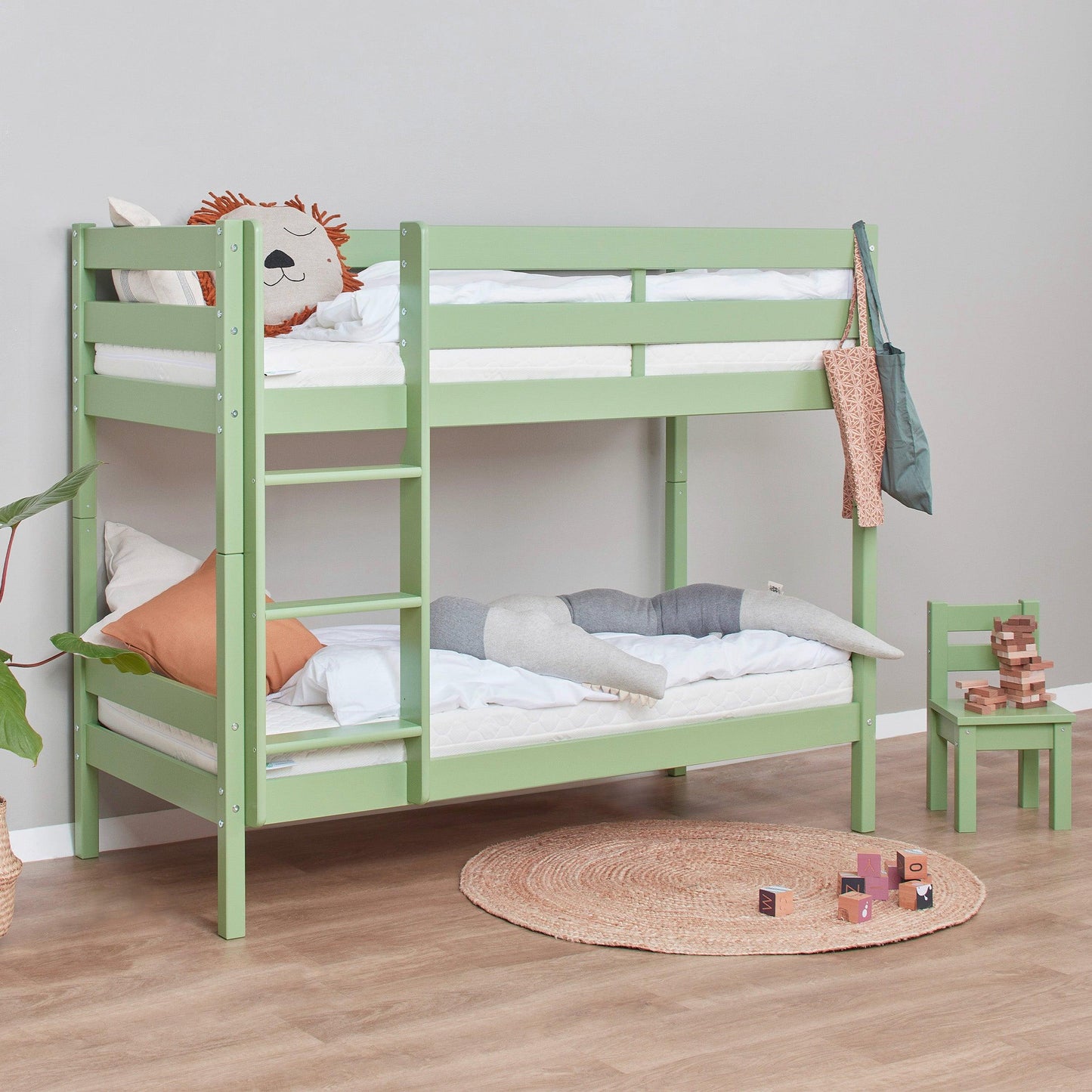 Hoppekids ECO Comfort Køjeseng med 2 Madrasser 70x160 / 90x200