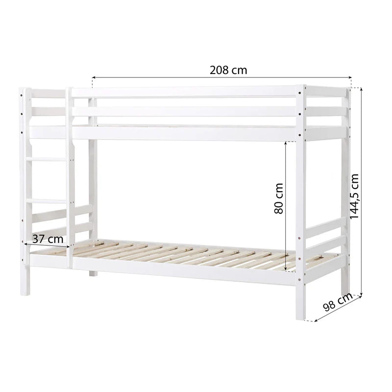Hoppekids ECO Dream Bunk Bed, white.