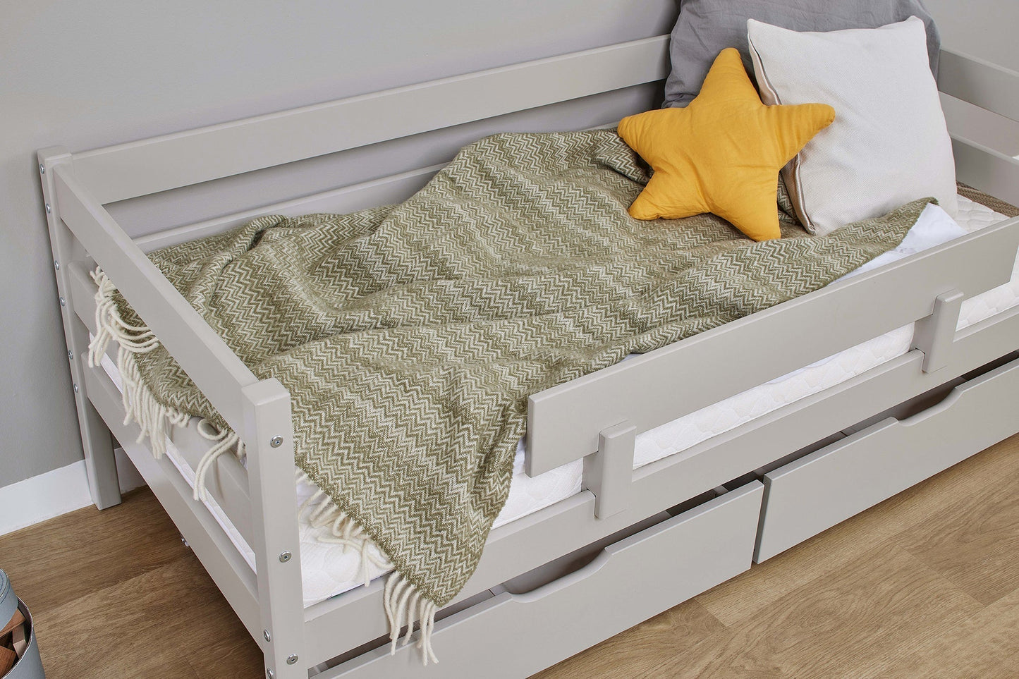 ECO Comfort Junior Bed 70x160 cm incl. Drawers and Guard Rail