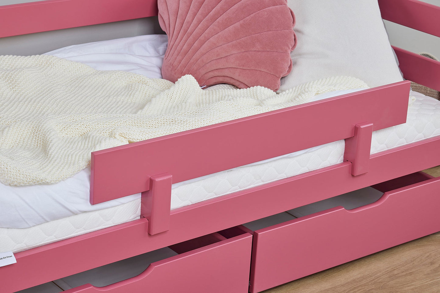 ECO Comfort Junior Bed 70x160 cm incl. Drawers and Guard Rail