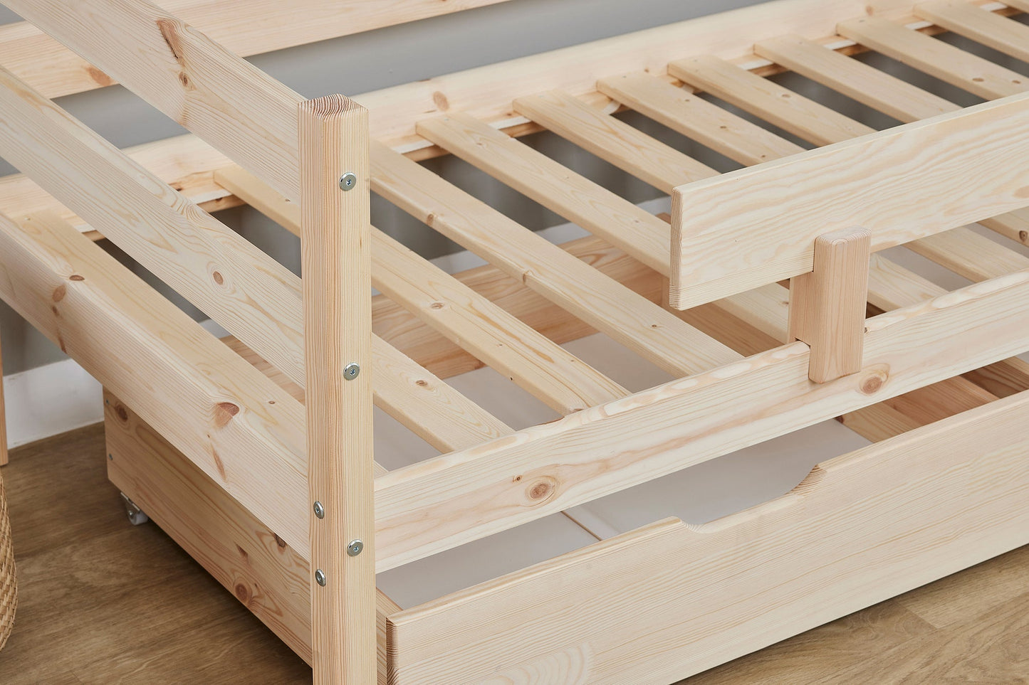 ECO Comfort Junior Bed 70x160 cm incl. Drawers and Guard Rail