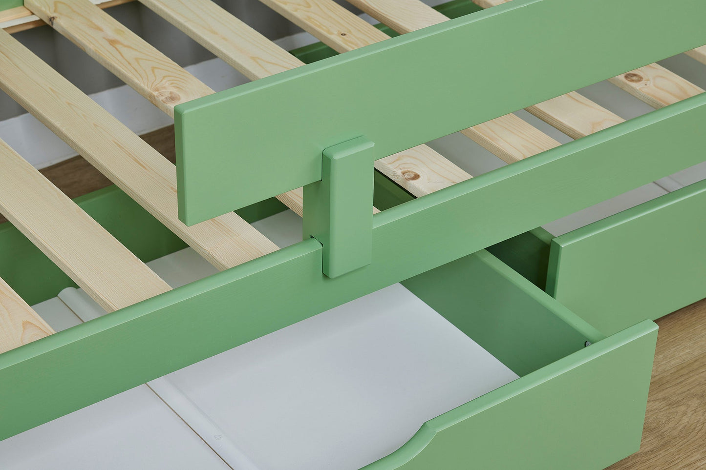 ECO Comfort Junior Bed 70x160 cm incl. Drawers and Guard Rail