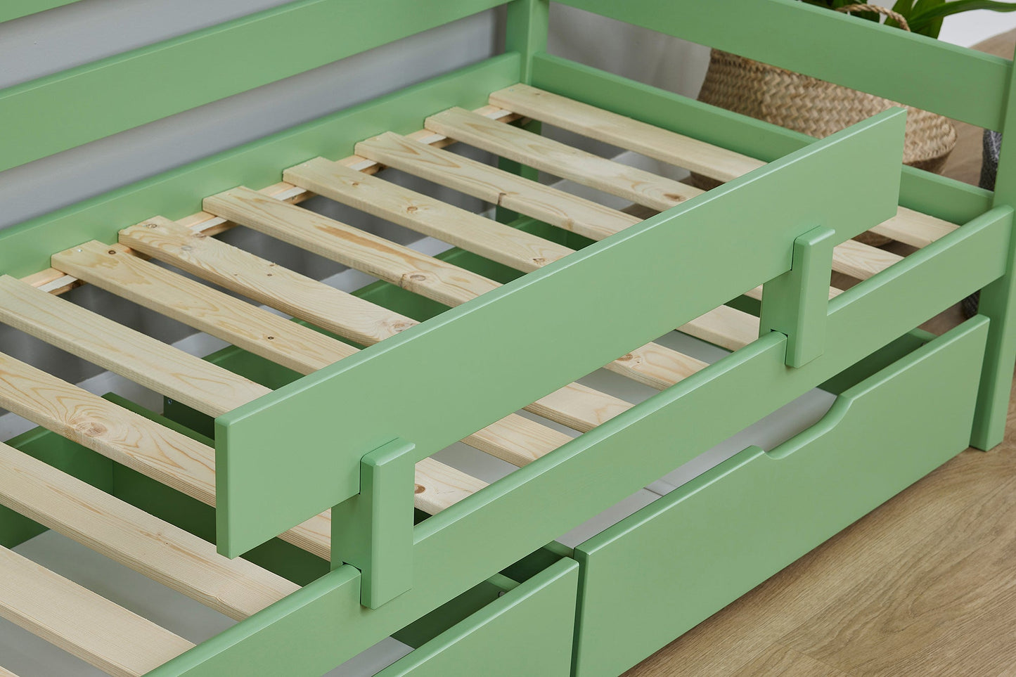 ECO Comfort Junior Bed 70x160 cm incl. Drawers and Guard Rail