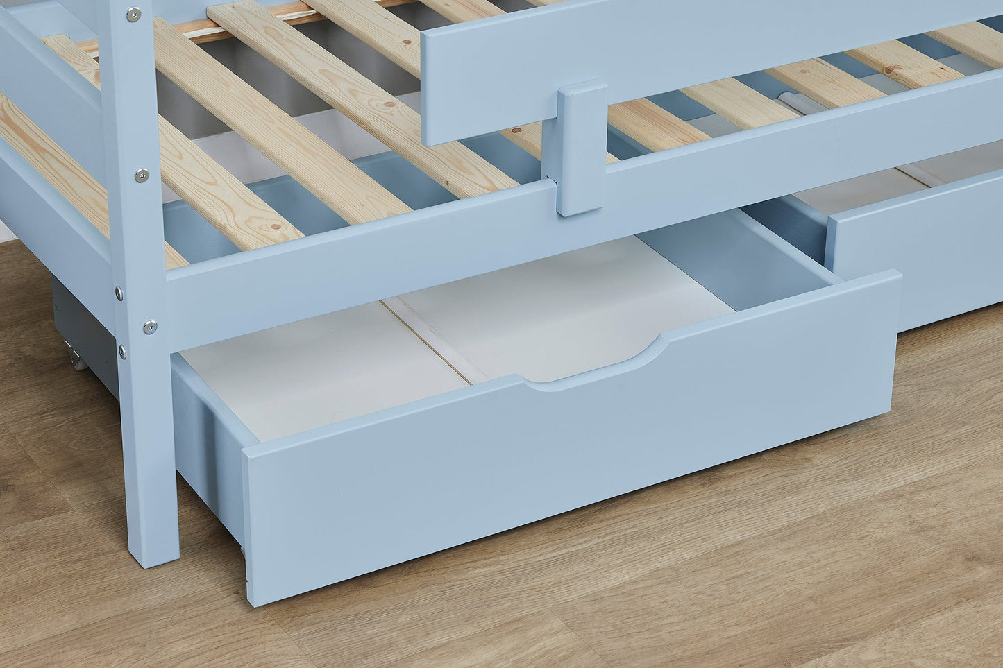 ECO Comfort Junior Bed 70x160 cm incl. Drawers and Guard Rail