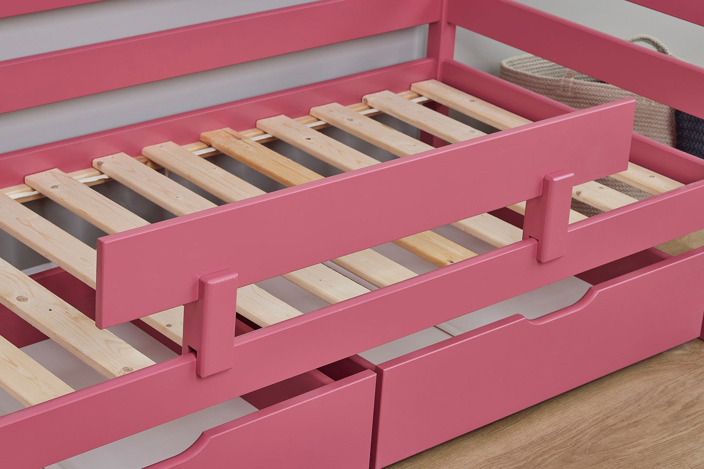 ECO Comfort Junior Bed 70x160 cm incl. Drawers and Guard Rail
