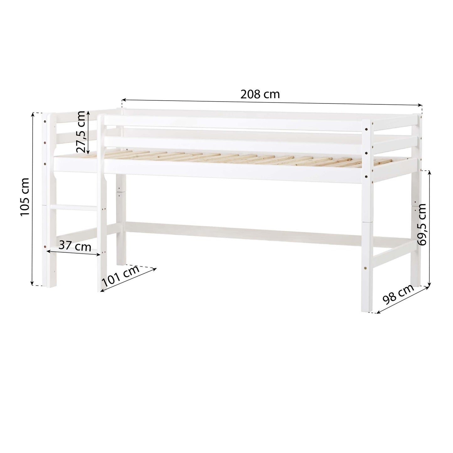 Hoppekids ECO Dream Half-High Bed Module