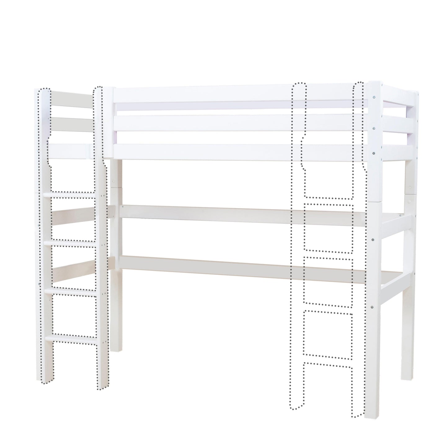 Hoppekids ECO Luxury High Bed, white