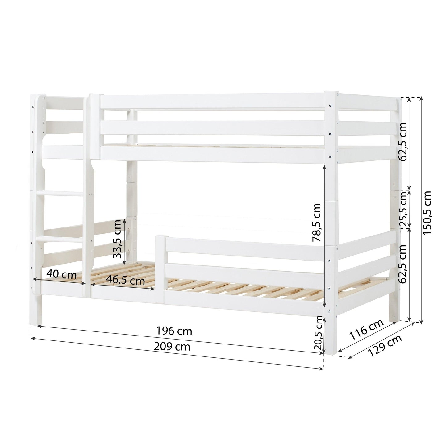 ECO Luxury Bunk Bed (with Extra Guard Rail)