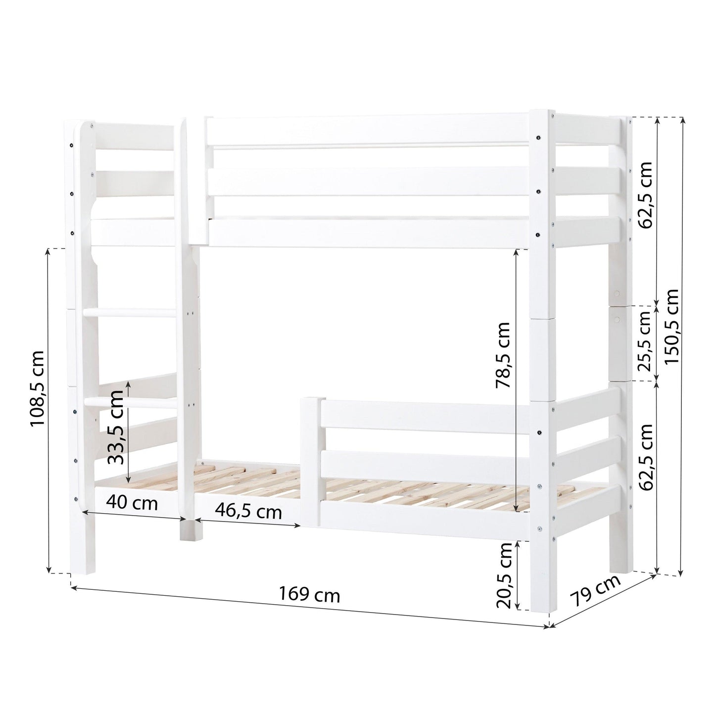 ECO Luxury Bunk Bed (with Extra Guard Rail)