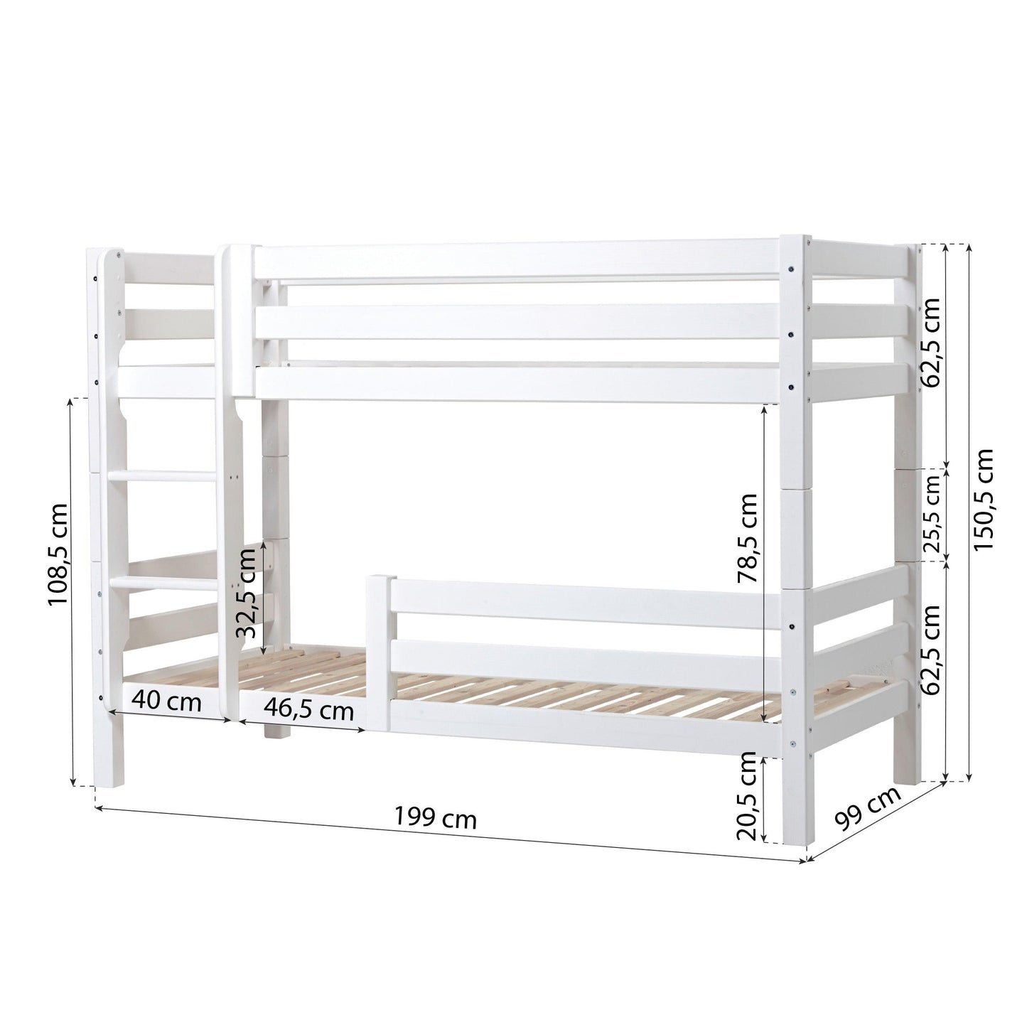 ECO Luxury Bunk Bed (with Extra Guard Rail)
