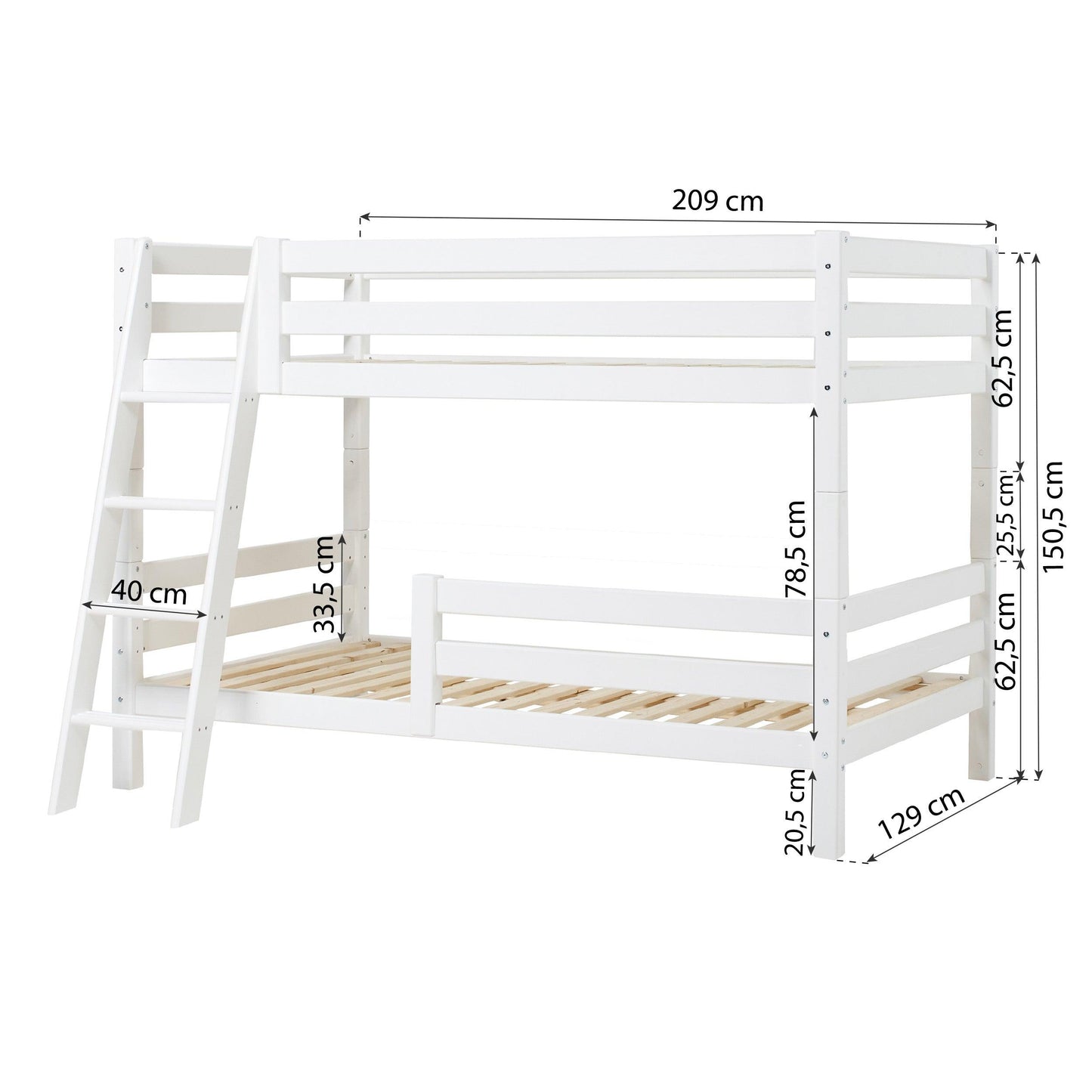 ECO Luxury Bunk Bed (with Extra Guard Rail)