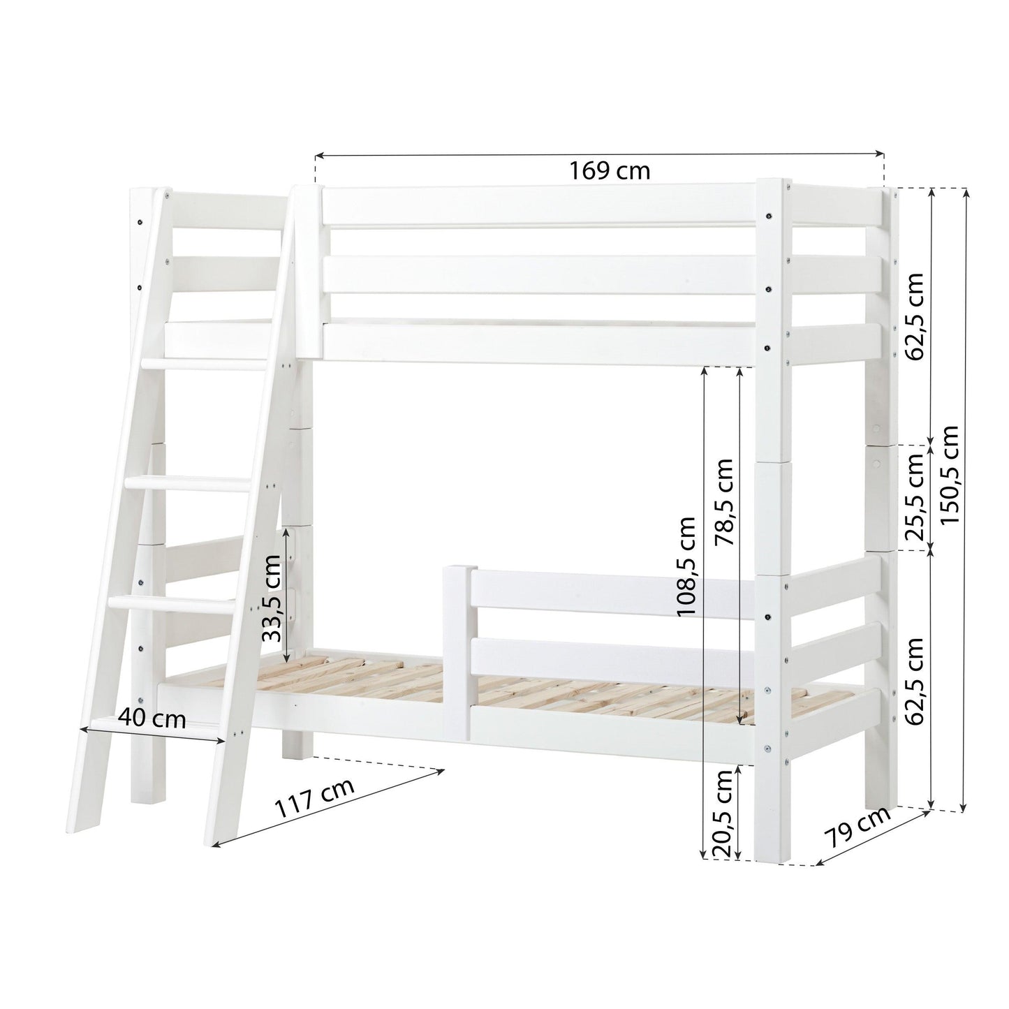 ECO Luxury Bunk Bed (with Extra Guard Rail)