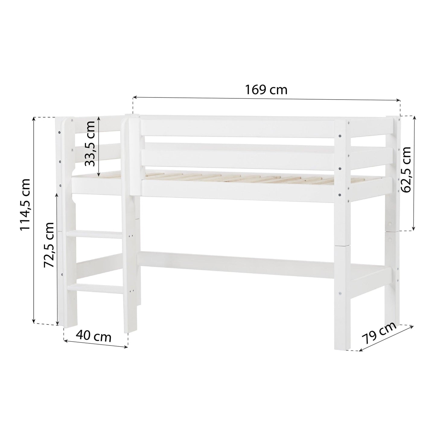 Hoppekids ECO Luxury Mid-High Bed