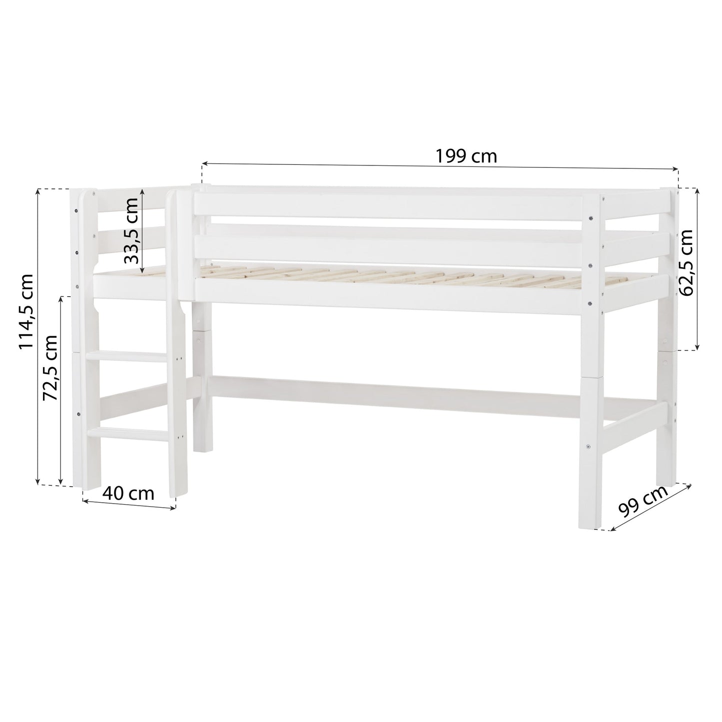 Hoppekids ECO Luxury Mid-High Bed