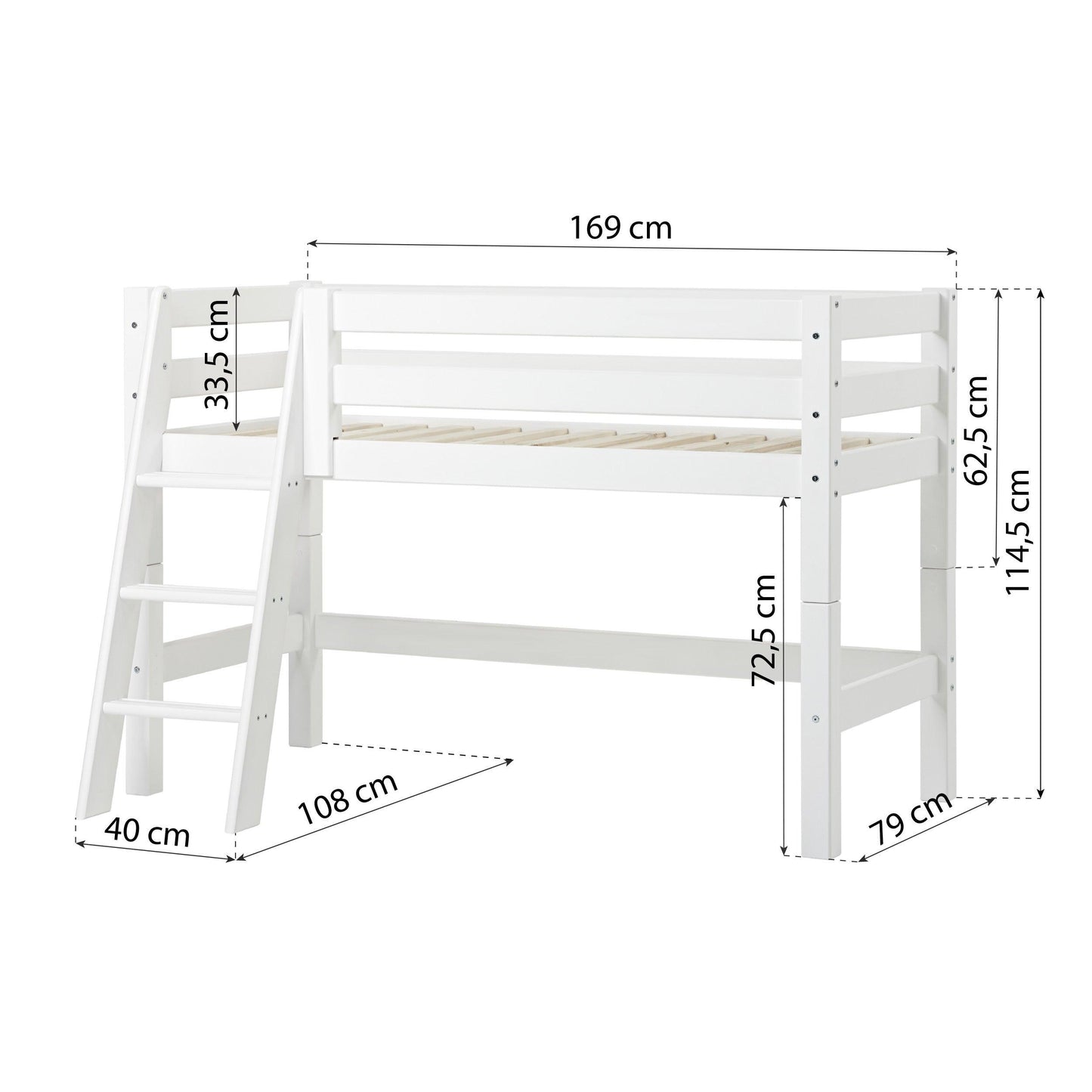 Hoppekids ECO Luxury Mid-High Bed