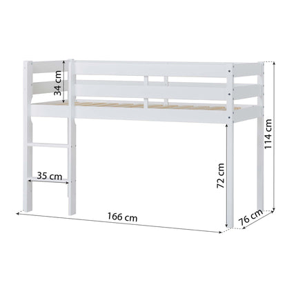 Unicorn Half-High ECO Comfort Bed with Curtain
