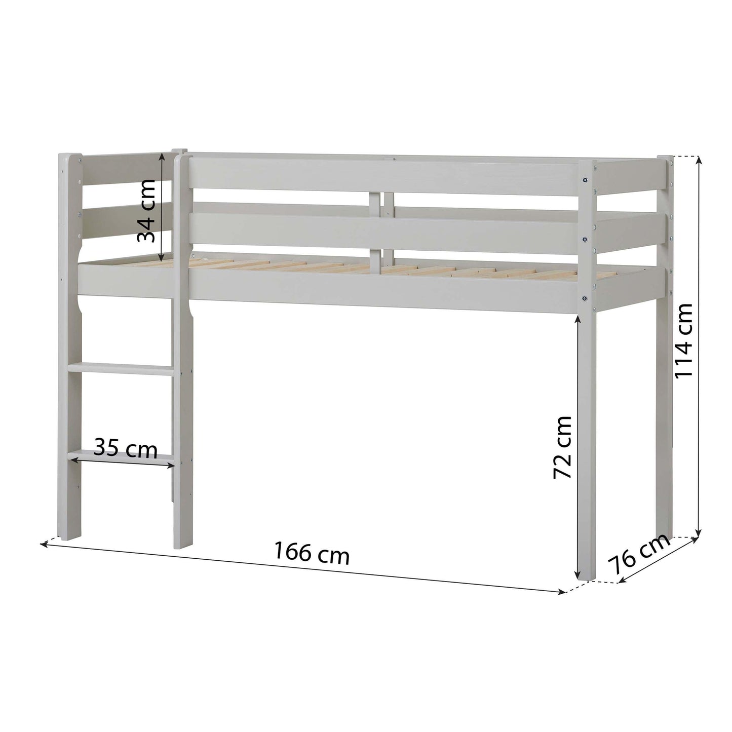 Hoppekids ECO Comfort Mid-High Children's Bed