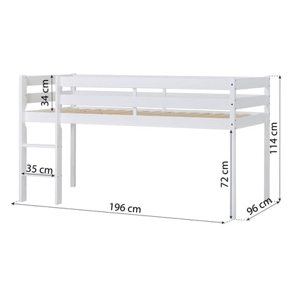 Unicorn Half-High ECO Comfort Bed with Curtain