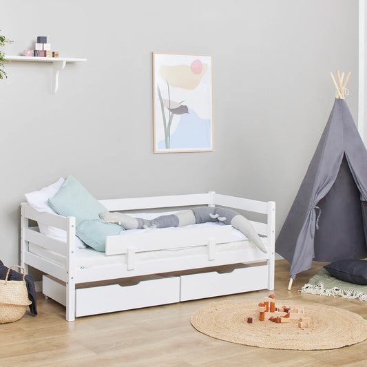 Hoppekids ECO Comfort, Toddler Bed, 70x160cm, with drawers and bed rail