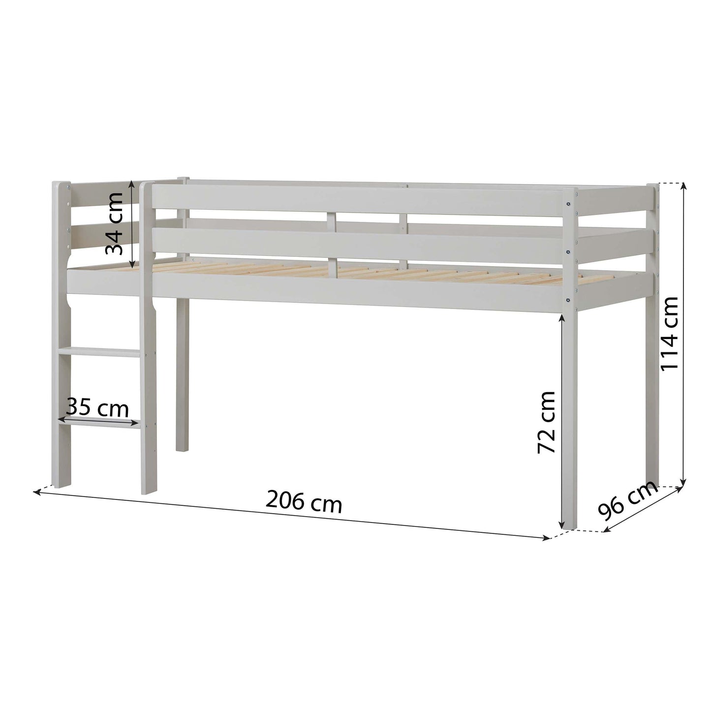 Hoppekids ECO Comfort Mid-High Children's Bed