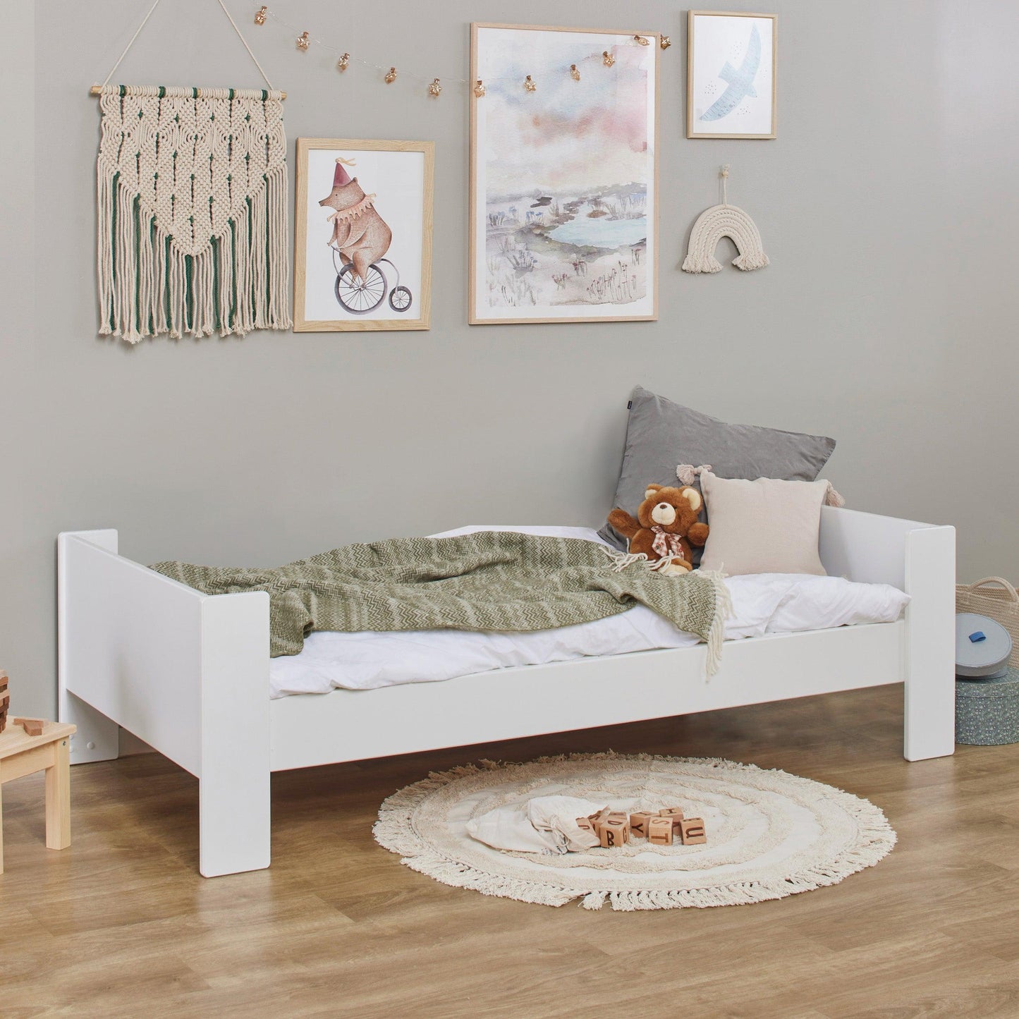 Steens For Kids Junior Bed, 90x200 cm, white