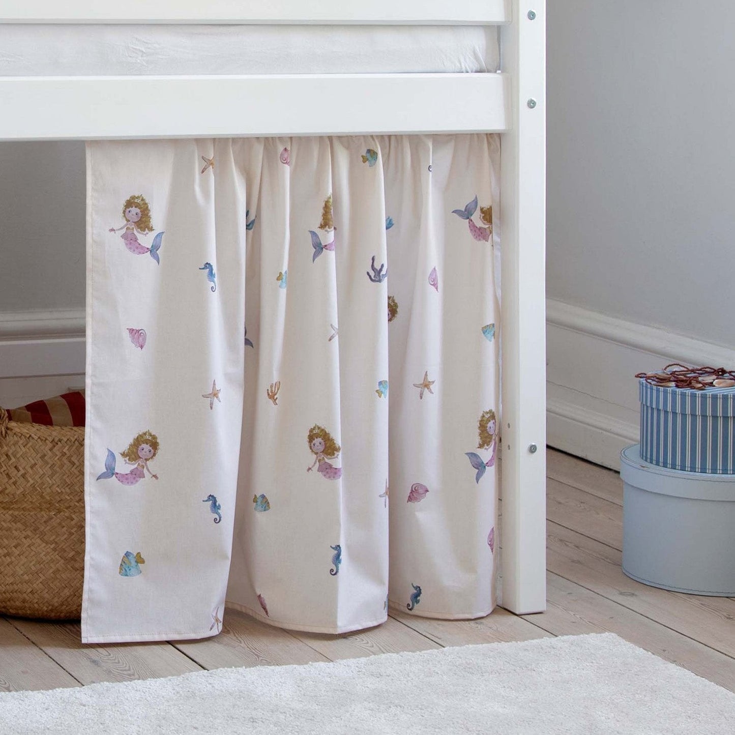 Mermaid Half-High ECO Comfort Bed with Curtain