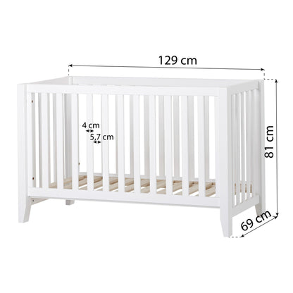 ANTON Baby Bed 60x120 White