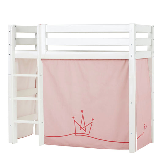 Hoppekids ECO Luxury Mid-High Bed with Princess Bed Curtain