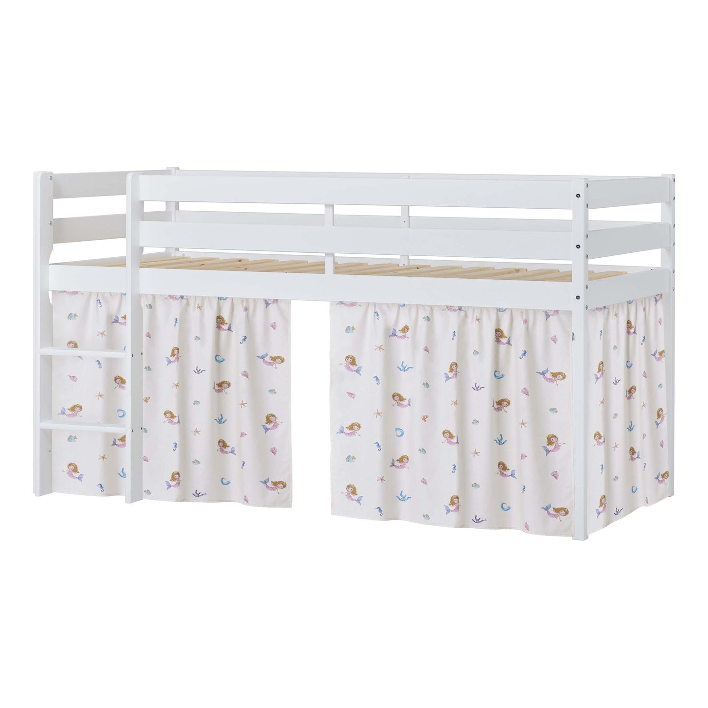 Mermaid Half-High ECO Comfort Bed with Curtain