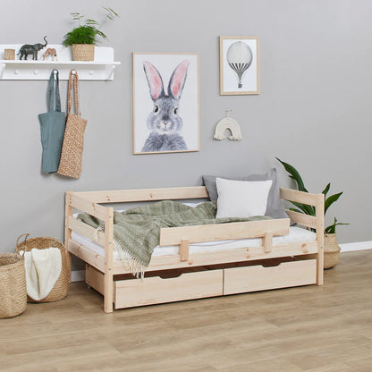 Hoppekids ECO Comfort, Toddler Bed, 70x160cm, with drawers and bed rail