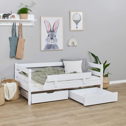 Hoppekids ECO Comfort, Toddler Bed, 70x160cm, with drawers and bed rail