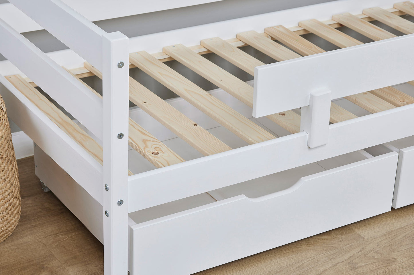 ECO Comfort Junior Bed 70x160 cm incl. Drawers and Guard Rail