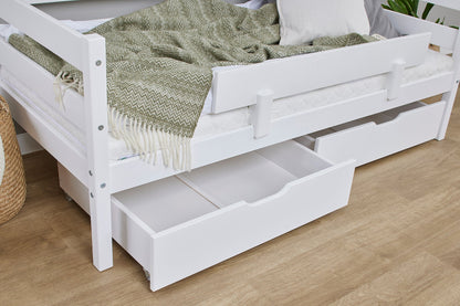 ECO Comfort Junior Bed 70x160 cm incl. Drawers and Guard Rail