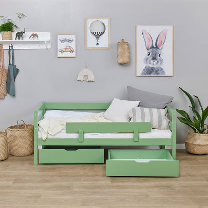ECO Comfort Junior Bed 70x160 cm incl. Drawers and Guard Rail