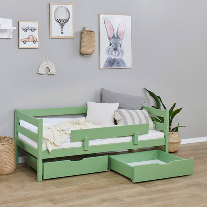 ECO Comfort Junior Bed 70x160 cm incl. Drawers and Guard Rail