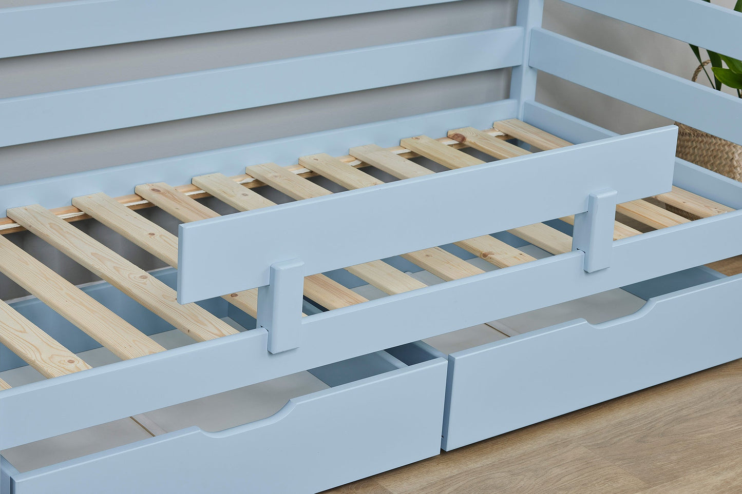 ECO Comfort Junior Bed 70x160 cm incl. Drawers and Guard Rail