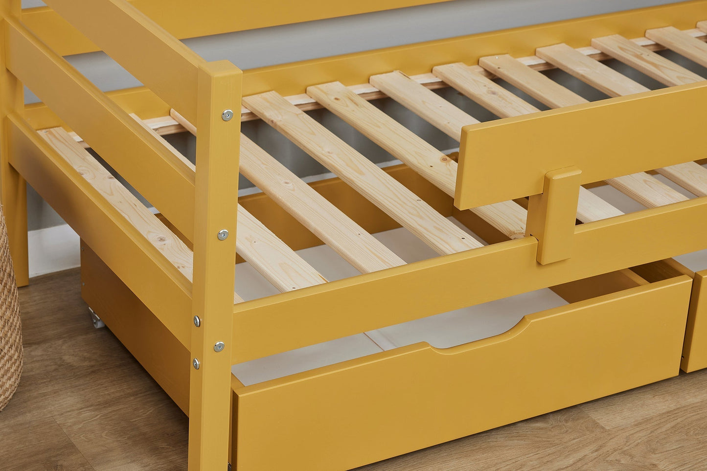 ECO Comfort Junior Bed 70x160 cm incl. Drawers and Guard Rail