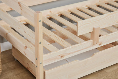 ECO Comfort Junior Bed 70x160 cm incl. Drawers and Guard Rail