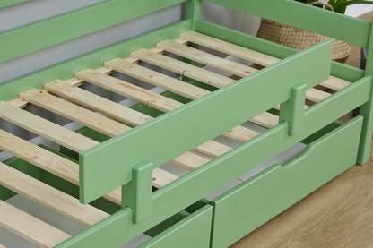 ECO Comfort Junior Bed 70x160 cm incl. Drawers and Guard Rail
