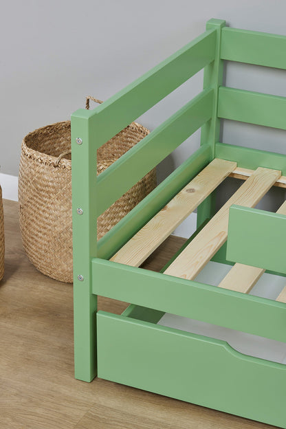 ECO Comfort Junior Bed 70x160 cm incl. Drawers and Guard Rail