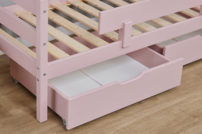 ECO Comfort Junior Bed 70x160 cm incl. Drawers and Guard Rail