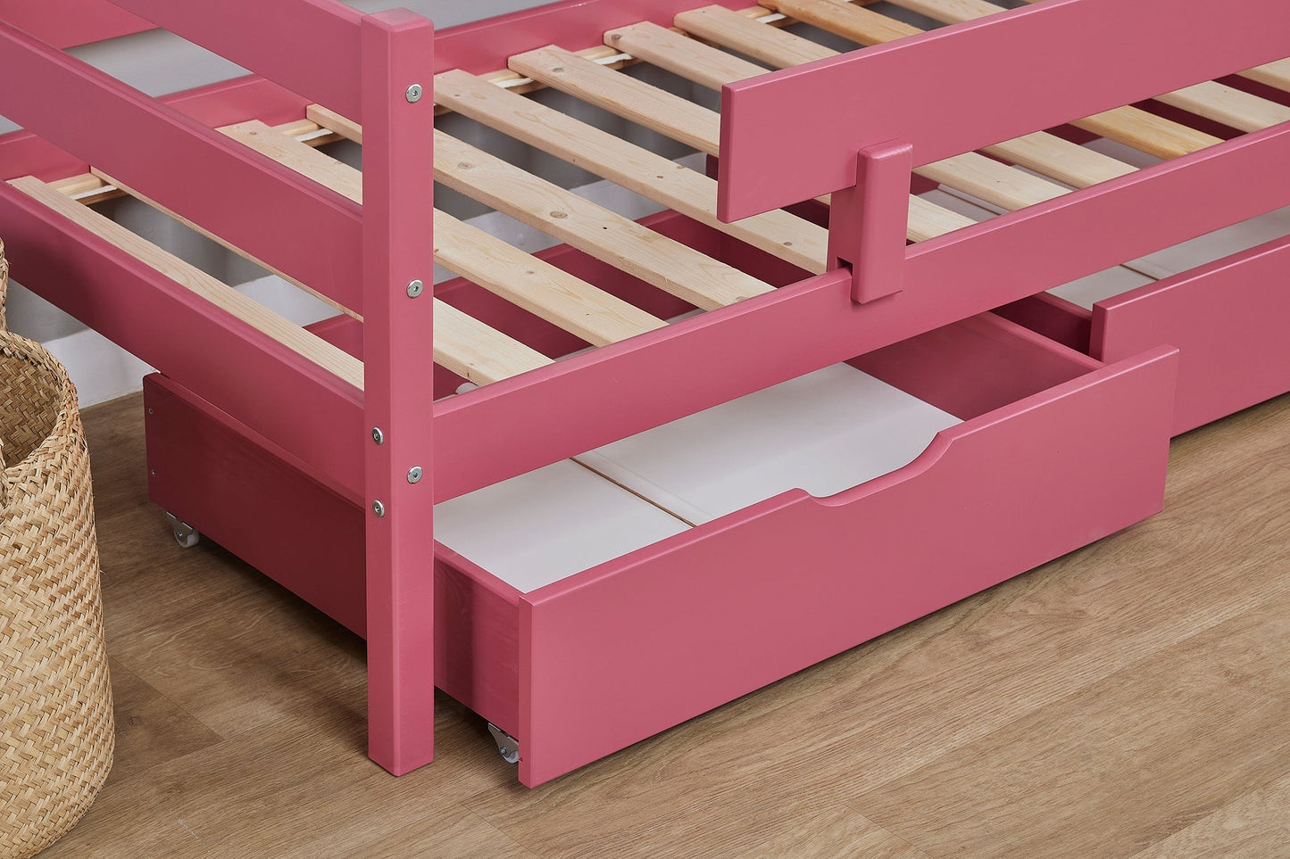 ECO Comfort Junior Bed 70x160 cm incl. Drawers and Guard Rail