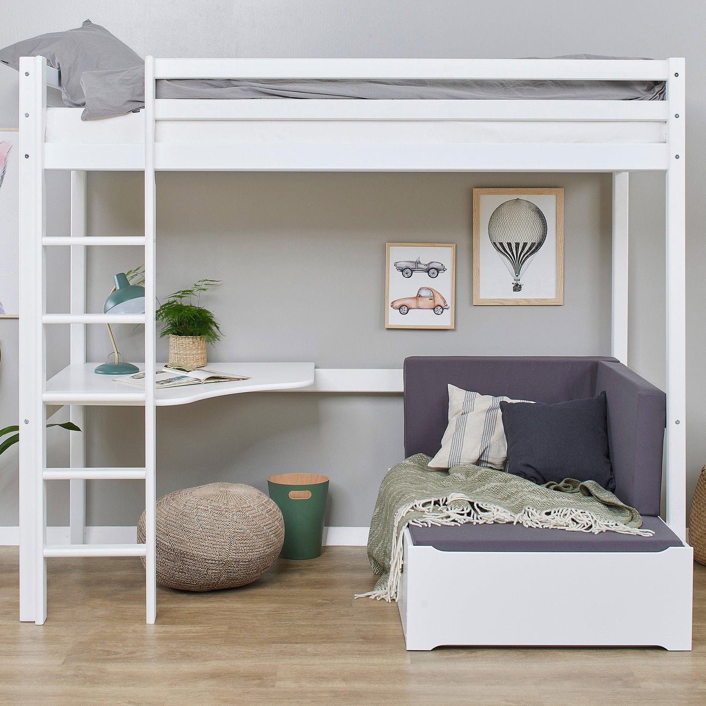 ECO Dream MEGA Bed with Lounge Module and Desk Top