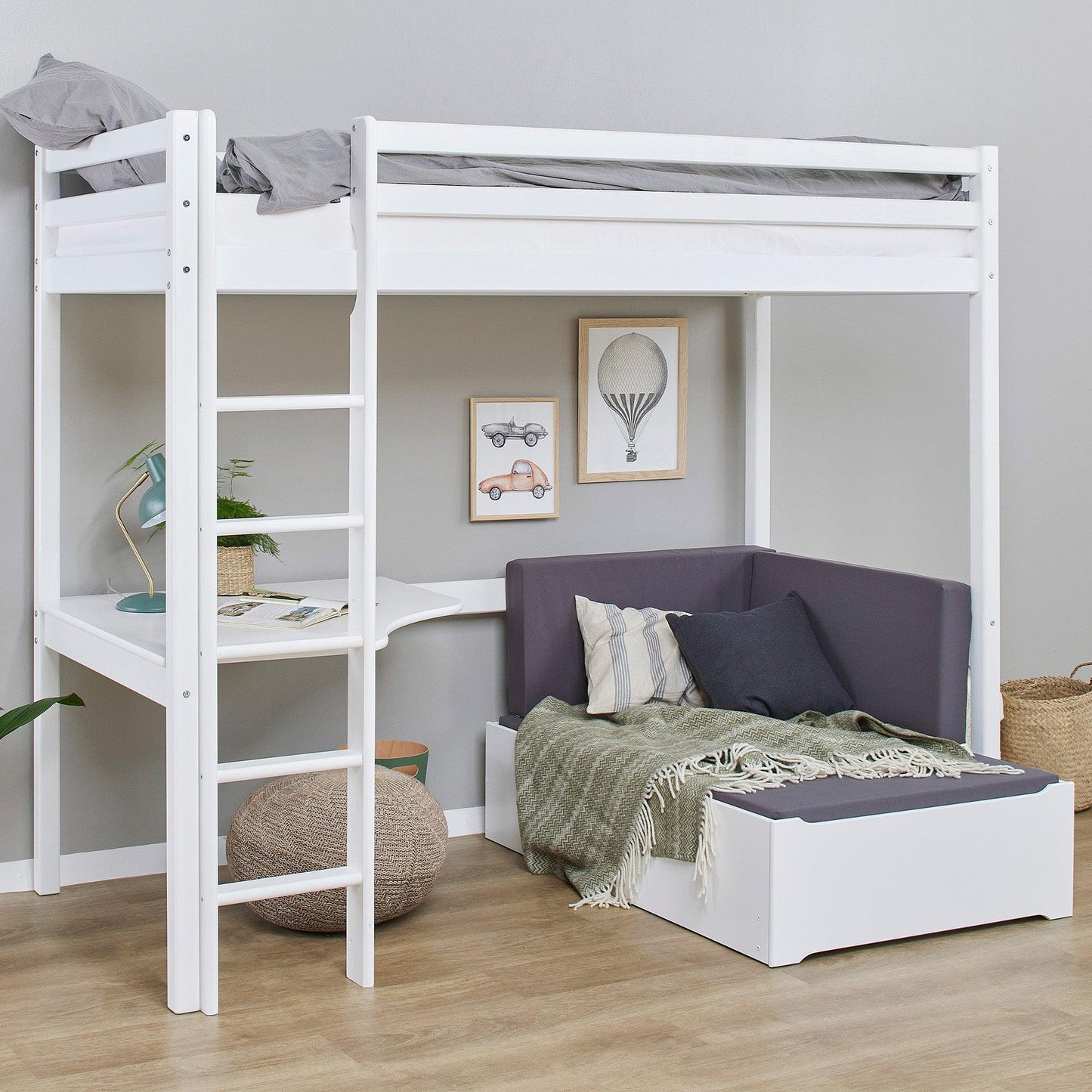 ECO Dream MEGA Bed with Lounge Module and Desk Top