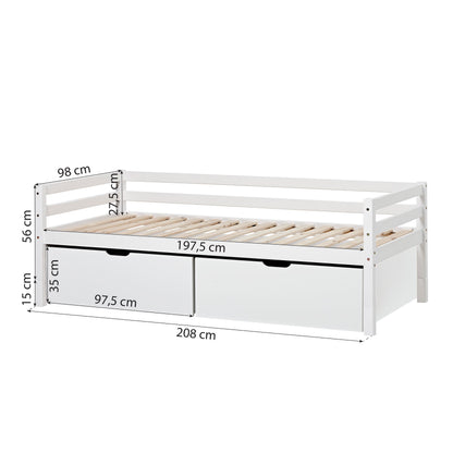 Hoppekids ECO Dream Daybed 90x200 med Plus Size Skuffer