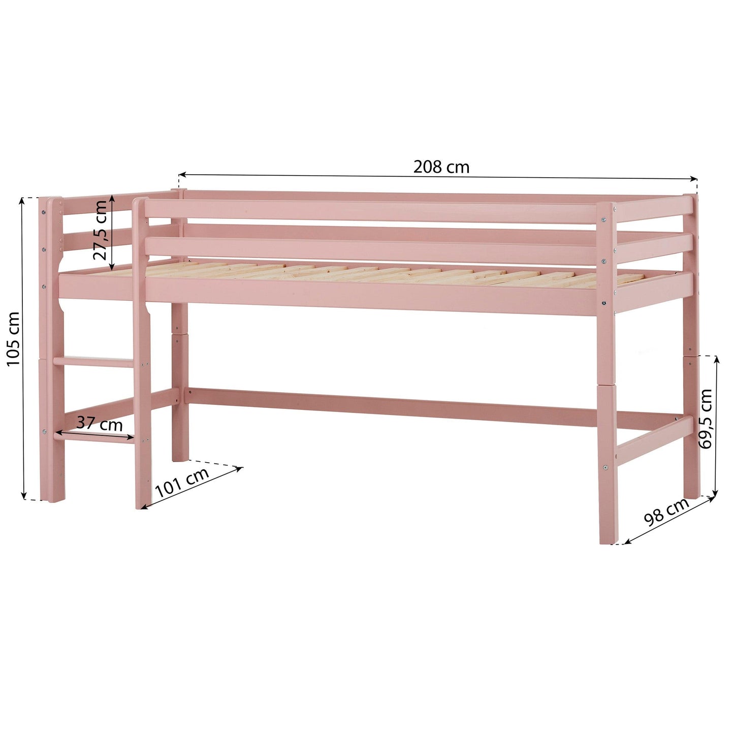 Hoppekids ECO Dream Half-High Bed Module