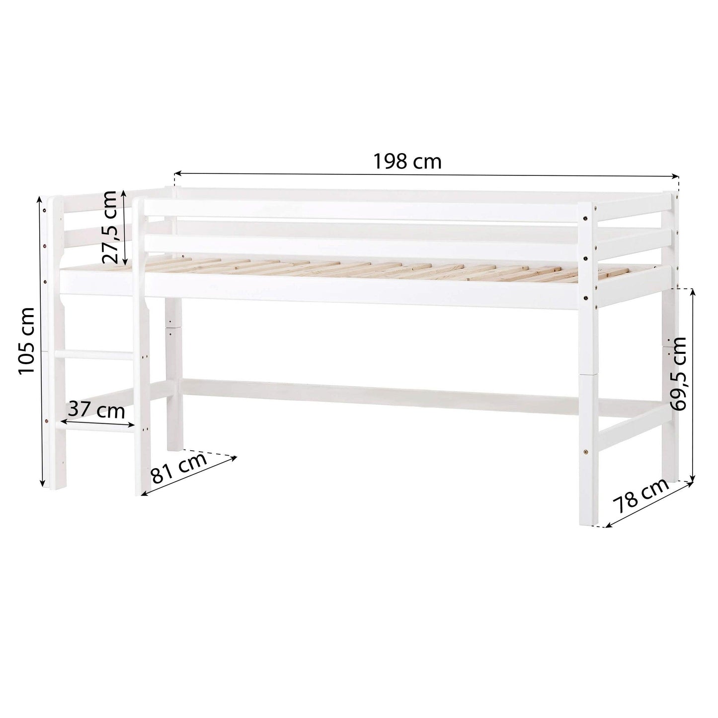 Hoppekids ECO Dream Half-High Bed Module